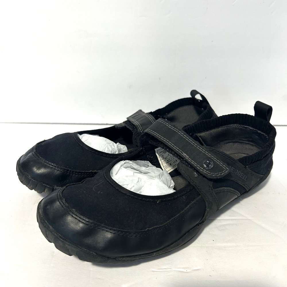 Merrell Pure Glove Barefoot Mary Jane Womens 7 Black Vibram J35722 Trail Utility